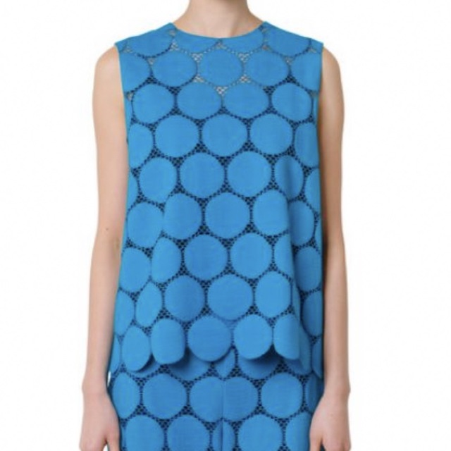 LE CIEL BLEU(ルシェルブルー)のルシェルブルー Big Dot Lace Sleeveless Top  レディースのトップス(カットソー(半袖/袖なし))の商品写真