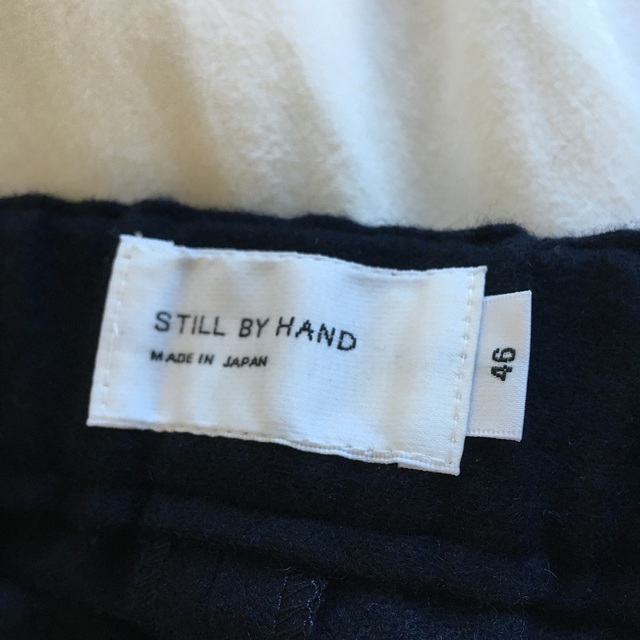 STILL BY HAND(スティルバイハンド)の22AW  STILL BY HAND  ウールフラノイージーパンツ　NAVY  メンズのパンツ(スラックス)の商品写真