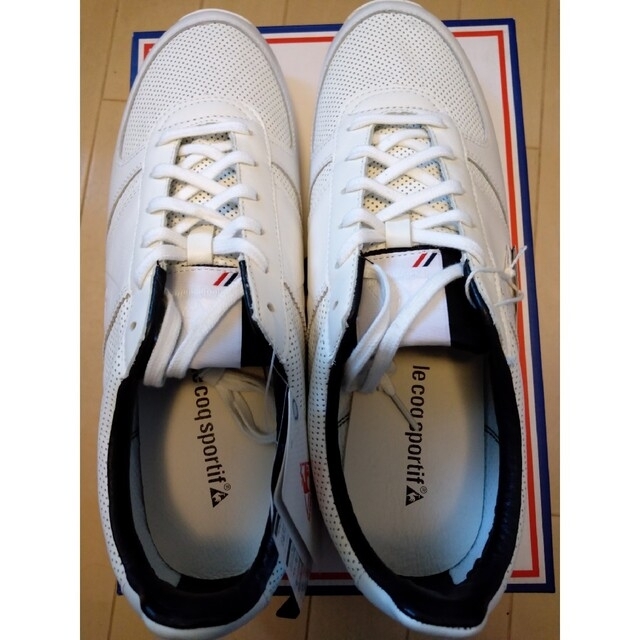 le coq sportif(ルコックスポルティフ)のフランス製 ルコック TURBOSTYLE レザー ホワイト サイズ 29.cm メンズの靴/シューズ(スニーカー)の商品写真
