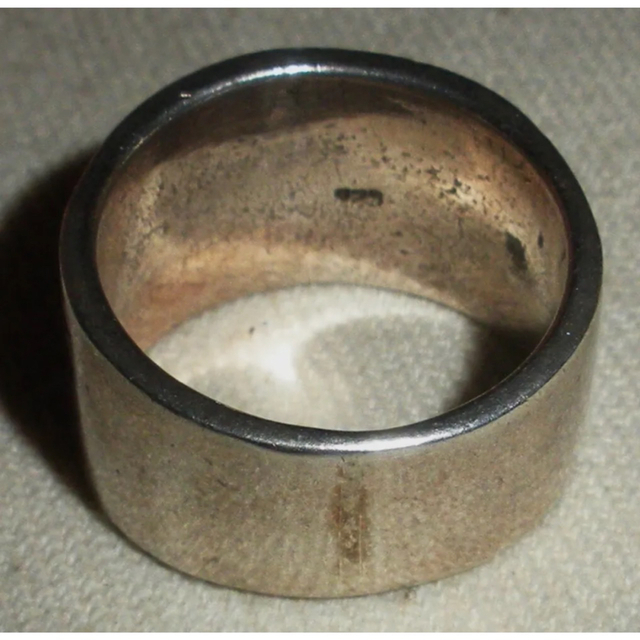 RRL(ダブルアールエル)の超希少!ナバホVTGレッドエナメルインレイシルバーリング12号50’sUSA メンズのアクセサリー(リング(指輪))の商品写真