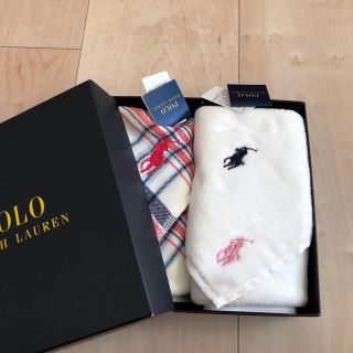 ポロラルフローレン(POLO RALPH LAUREN)の新品未使用　POLO RALPH LAUREN ハンカチ　タオルハンカチ(ハンカチ/ポケットチーフ)