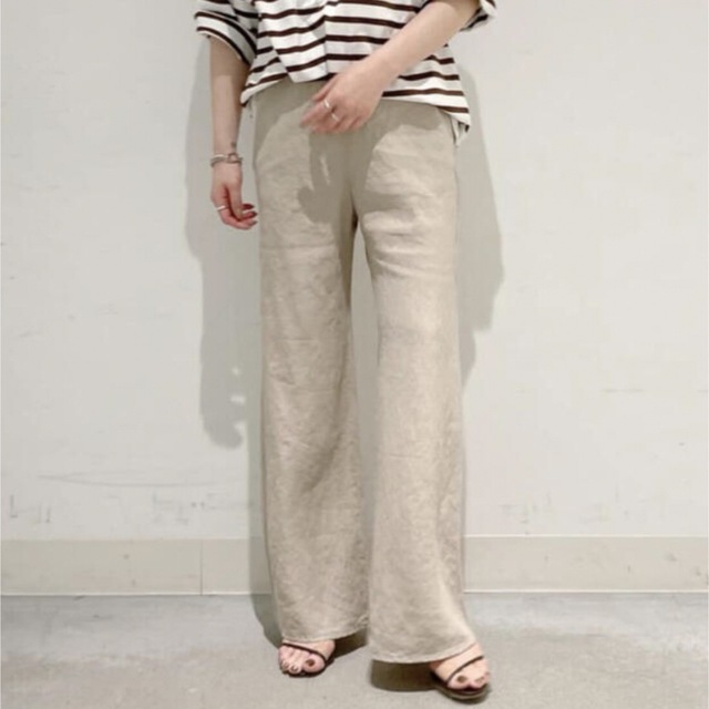 Plage Linen Bias Relax パンツ