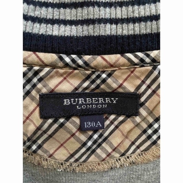 BURBERRY(バーバリー)の130 バーバリー　Burberry ベスト　ジップアップ　キッズ上　スウェット キッズ/ベビー/マタニティのキッズ服男の子用(90cm~)(Tシャツ/カットソー)の商品写真