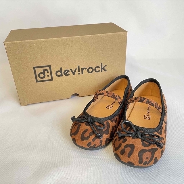 DEVILOCK(デビロック)の【新品】devirock（デビロック）レオパード ドレスシューズ 靴 17cm キッズ/ベビー/マタニティのキッズ靴/シューズ(15cm~)(フォーマルシューズ)の商品写真