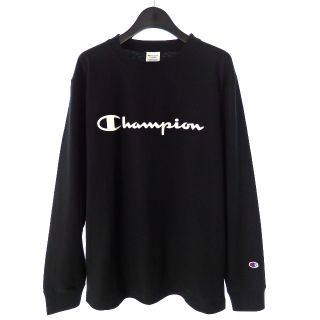 チャンピオン(Champion)のチャンピオン 22AW ロゴプリント ロングスリーブTシャツ XL ブラック 黒(Tシャツ/カットソー(七分/長袖))