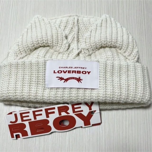 【新品未使用】Charles Jeffrey LOVERBOY ニット帽 グレー