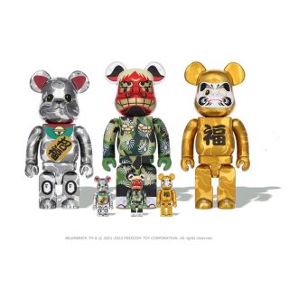 アベイシングエイプ(A BATHING APE)のBE@RBRICK BAPE 招き猫 達磨 獅子舞 100% & 400%(その他)