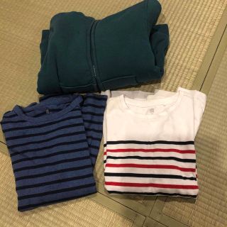 ユニクロ(UNIQLO)のUNIQLO まとめ売り　3点セット　140(Tシャツ/カットソー)