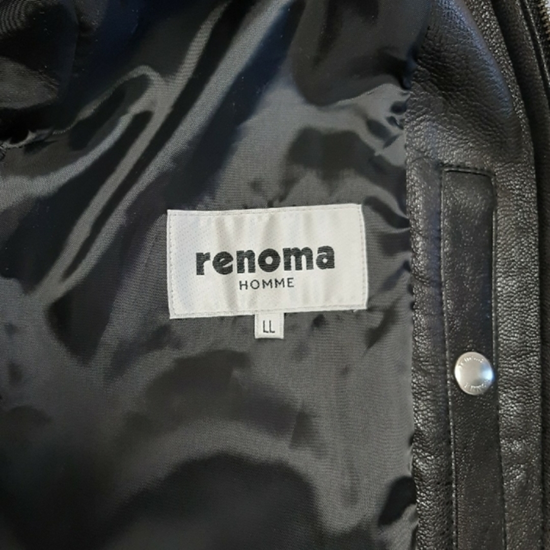 RENOMA(レノマ)の【もん様専用】RENOMA HOMME　レザーライダースジャケット　シングル メンズのジャケット/アウター(レザージャケット)の商品写真