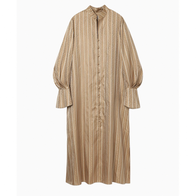mame - 新品mame Floral Stripe Silk Jacquard Dressの通販 by mame - 新品mame Floral Stripe Silk Jacquard Dressの通販 by