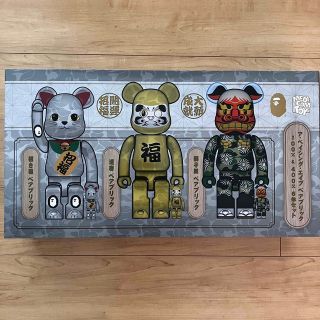 メディコムトイ(MEDICOM TOY)のベアブリック 400% BAPE 招き猫 銀メッキ 達磨 金メッキ 獅子舞(その他)