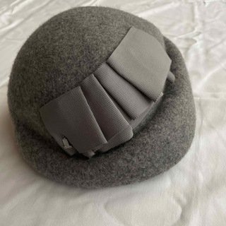 ランバン(LANVIN)の新品未使用　ランバン　グレー　帽子　ハット　カシラ　ベレー帽　デザイン　(ハンチング/ベレー帽)