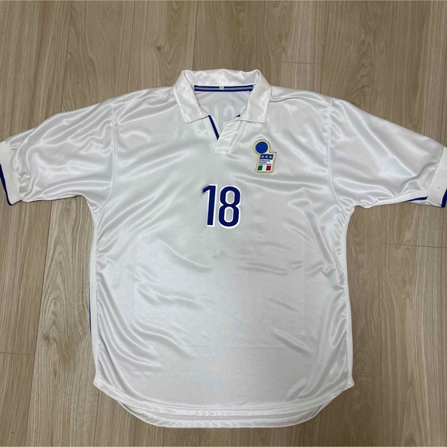 NIKEナイキ1998年製ヴィンテージITALIAイタリア代表サッカーシャツL青