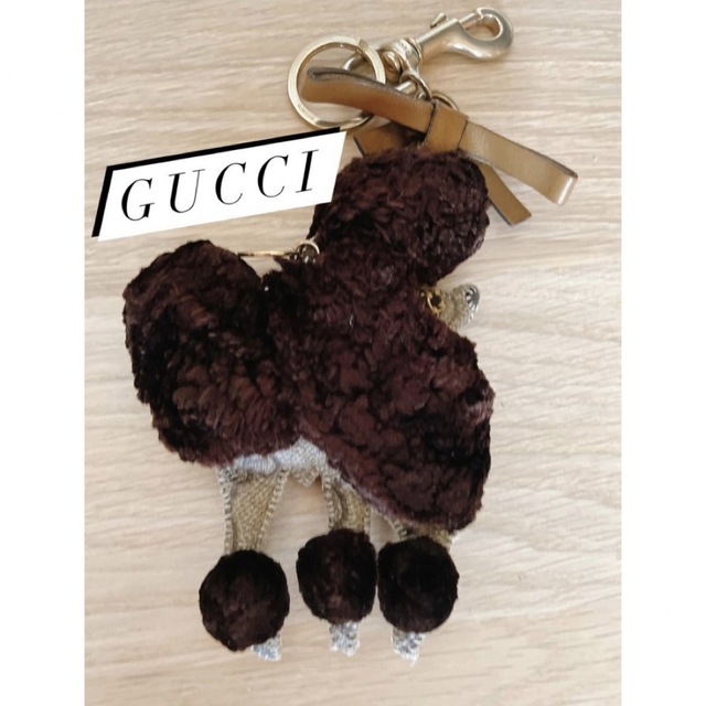 極美品 GUCCI グッチ グッチョリ プードル キーリング-