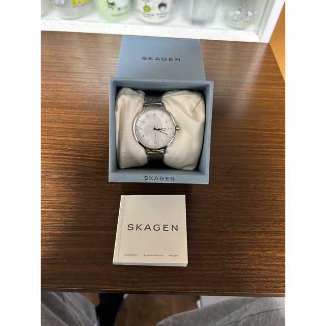 SKAGEN  ANITA マザーオブパール スチールメッシュウォッチ