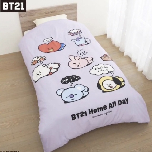 BT21 しまむら 掛けふとんカバー インテリア/住まい/日用品の寝具(シーツ/カバー)の商品写真