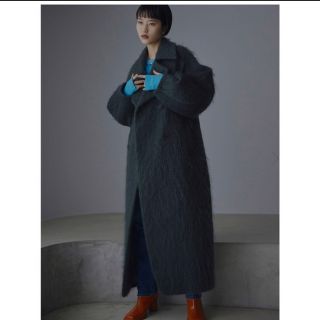 アメリヴィンテージ(Ameri VINTAGE)のDEFORMATION COLLAR SHAGGY COAT(ロングコート)