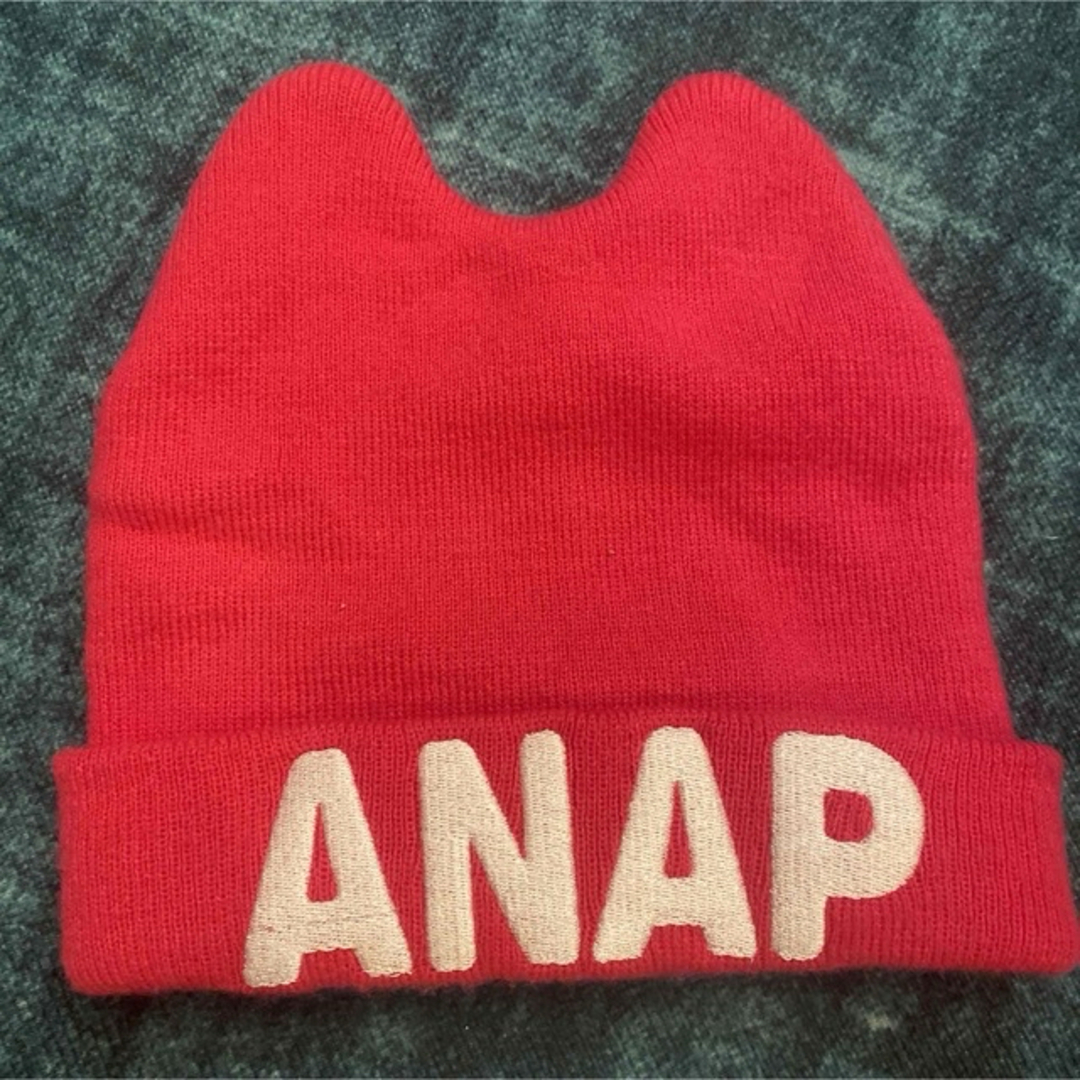 ANAP Kids(アナップキッズ)のニット帽　ANAP キッズ/ベビー/マタニティのこども用ファッション小物(帽子)の商品写真