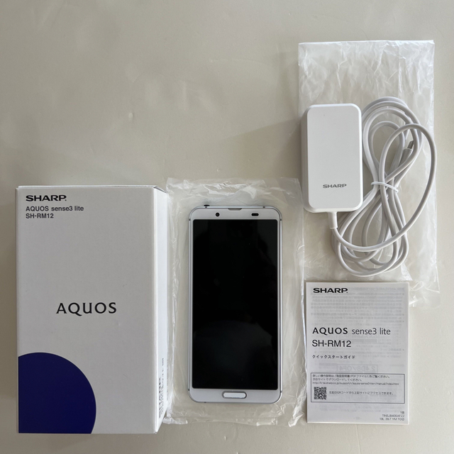 SHARP シャープ AQUOS sense3 lite 版 64GB シルAQUOS機種対応機種