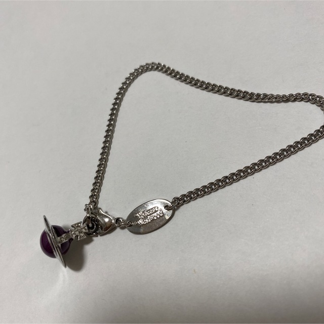 Vivienne Westwood(ヴィヴィアンウエストウッド)のVivienne Westwood シルバーブレスレット 紫 レディースのアクセサリー(ブレスレット/バングル)の商品写真