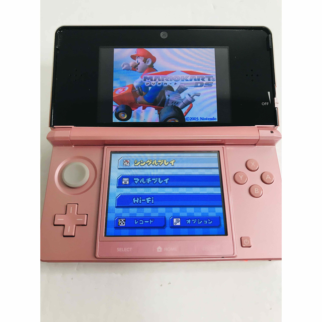 ニンテンドー3DS(ニンテンドー3DS)のニンテンドー3DS ミスティピンク Nintendo 画面極美品　本体のみ エンタメ/ホビーのゲームソフト/ゲーム機本体(携帯用ゲーム機本体)の商品写真