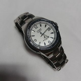 シチズン(CITIZEN)のCITIZEN【シチズン】アテッサ電波ソーラー・メンズ腕時計(チタン製)稼働品(腕時計(アナログ))