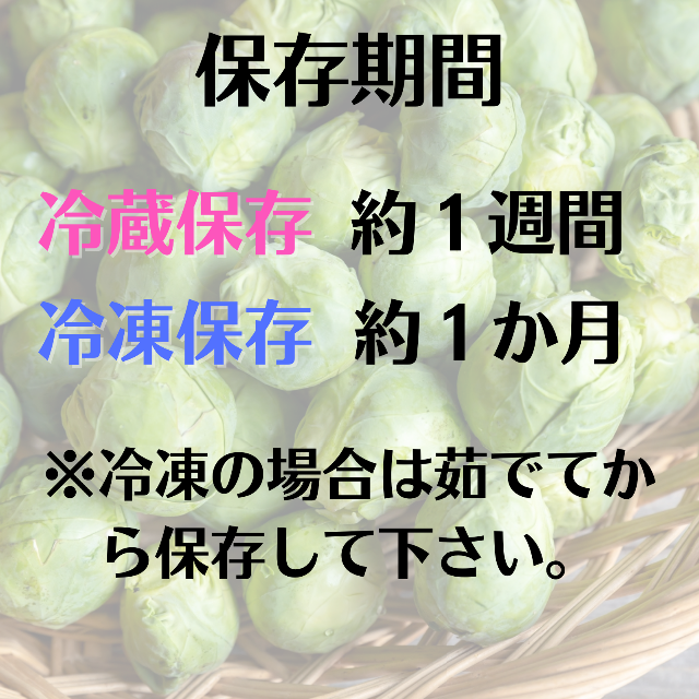 【この時期 限定！】野菜の女王様『芽キャベツ』 1kg 食品/飲料/酒の食品(野菜)の商品写真