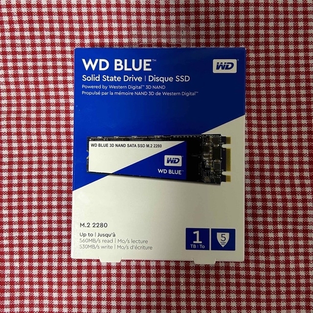 WD BLUE 3D NAND SATA SSD M.2 2280 1TBPC/タブレット