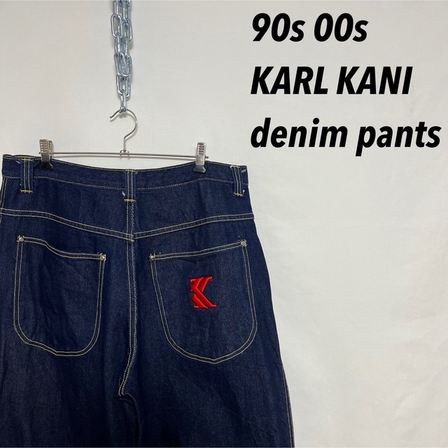 高評価! 90s KARL KANI kani jeans カールカナイ バギー デニム