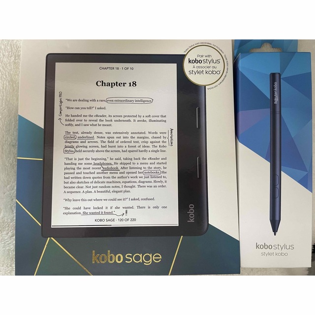 KOBO　Kobo Sage 32GB+スタイラスペン+ケース付き