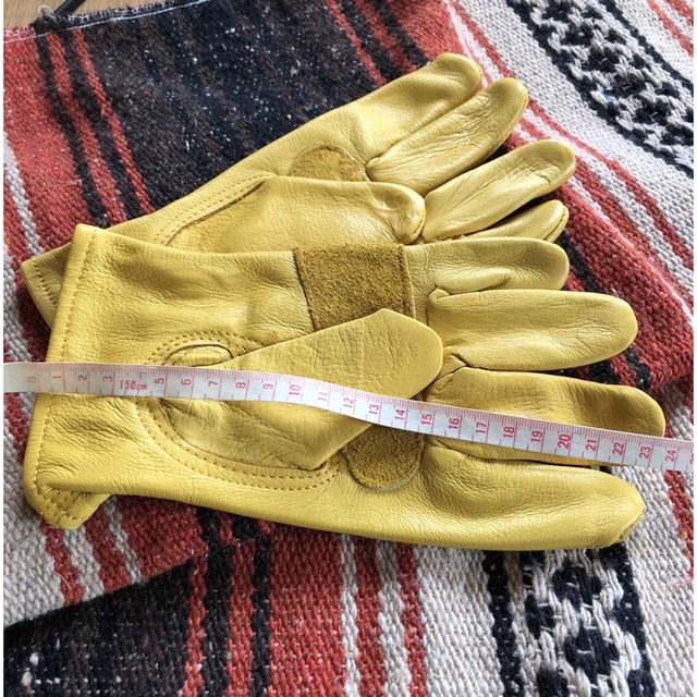 グローブ からし色 アウトドア キャンプ ツーリング バイカー ハーレー  メンズのファッション小物(手袋)の商品写真
