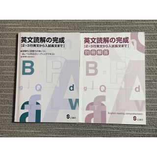 英文読解　英文読解の完成　2〜3行英文から入試長文まで(語学/参考書)