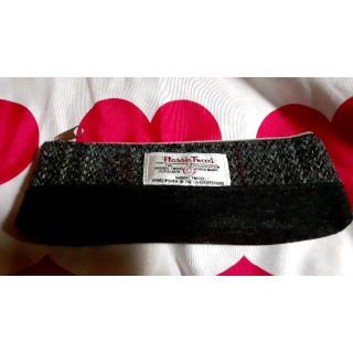 ハリスツイード(Harris Tweed)のハリスツイードオリジナルペンケース筆入れ　黒色ブラック(ペンケース/筆箱)