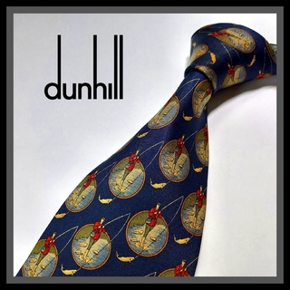 ダンヒル(Dunhill)の253【dunhill】ダンヒル ネクタイ  紺×釣り(ネクタイ)