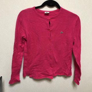 ラコステ(LACOSTE)のsakaethree様専用♡ラコステ カーディガン ピンク(カーディガン)