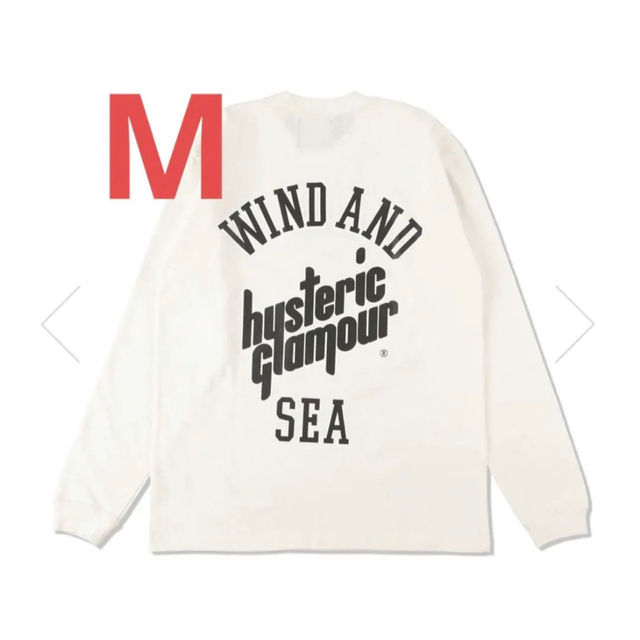 HYSTERIC GLAMOUR X WDS L/S T SHIRT whiteTシャツ/カットソー(七分/長袖)
