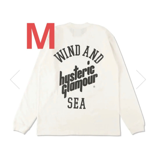 HYSTERIC GLAMOUR X WDS L/S T SHIRT white - Tシャツ/カットソー(七分