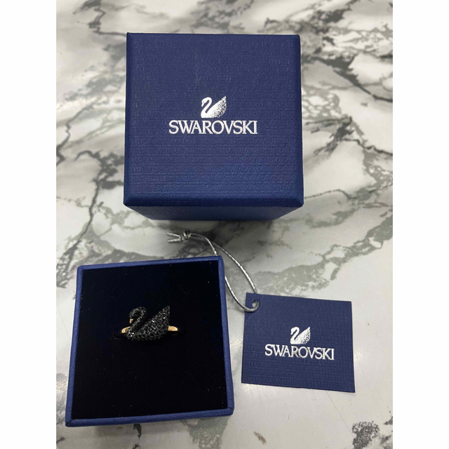 【値下げしました】SWAROVSKI  スワロフスキー　ブラックスワンリング