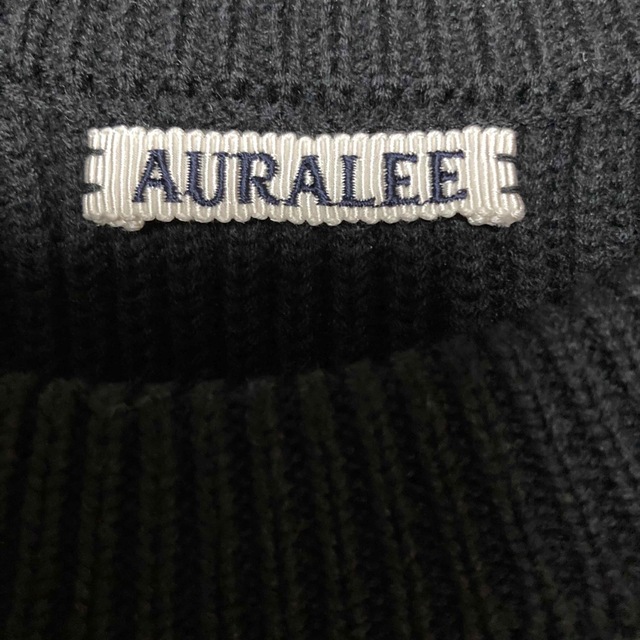 AURALEE(オーラリー)のAURALEE  SUPER FINE WOOL RIB KNIT P/O メンズのトップス(ニット/セーター)の商品写真
