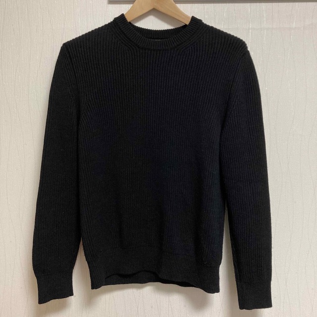 AURALEE  SUPER FINE WOOL RIB KNIT P/O