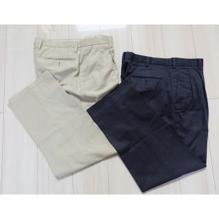 ユニクロ(UNIQLO)のユニクロ　スラックス　2本セット　ウエスト85cm(スラックス)