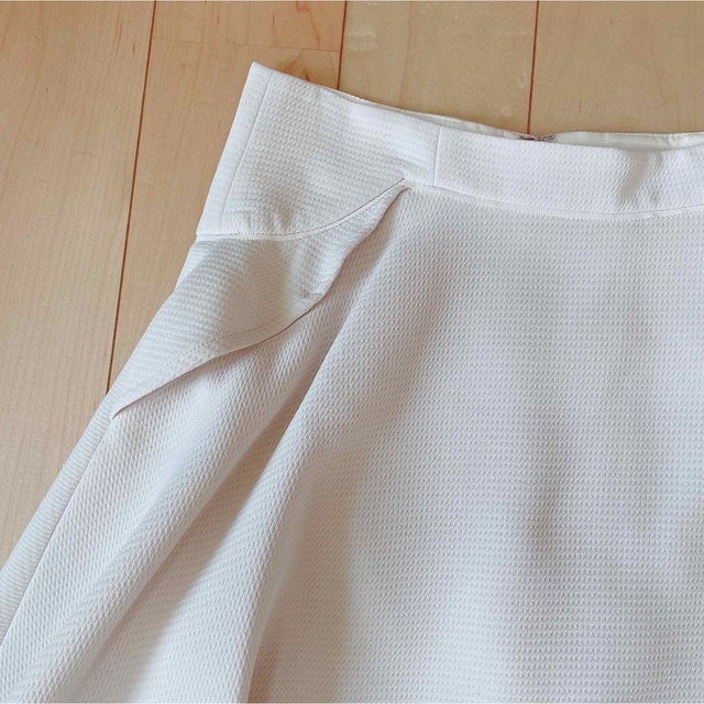 【美品】♡リランドチュール♡フリルスカート見えキュロット♡オフホワイト♡