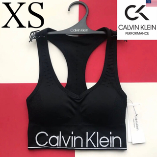 カルバンクライン(Calvin Klein)のレア 新品 USA カルバンクライン パフォーマンス ブラ 黒 XS 下着(ブラ)