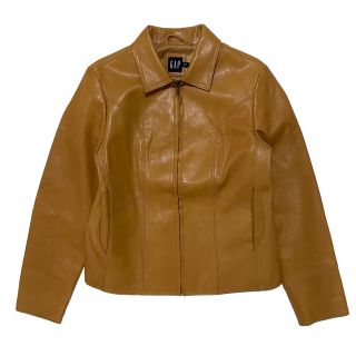 GAP - ギャップ✨GAP レザーシングル ライダースジャケット ジップ