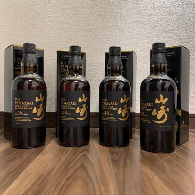 通販 人気】 サントリー - サントリー ウイスキー 山崎18年 4本セット