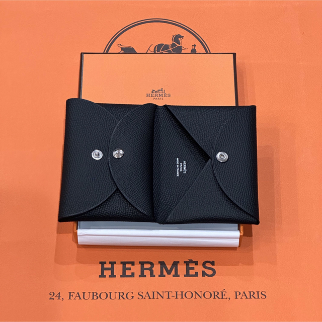 新品 HERMES エルメス カルヴィ デュオ カードケース コイン ブラック 売れ筋ランキングも掲載中！ 