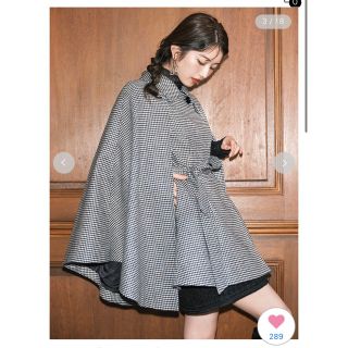 リリーブラウン(Lily Brown)のLILY BROWN   RESCWOOL 2WAYケープコート(ポンチョ)