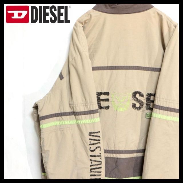 激レア】diesel ディーゼル パーカー ジャケット ビンテージ 刺繍ロゴ