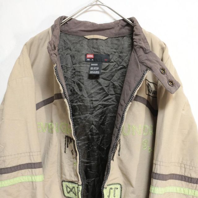 激レア】diesel ディーゼル パーカー ジャケット ビンテージ 刺繍ロゴ