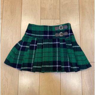 90s vintage check pleats mini sk(ミニスカート)